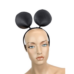 Small Leather Mouse Ear Headband