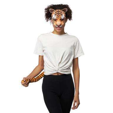 Tiger Jungle Cat Mask and Tail Set