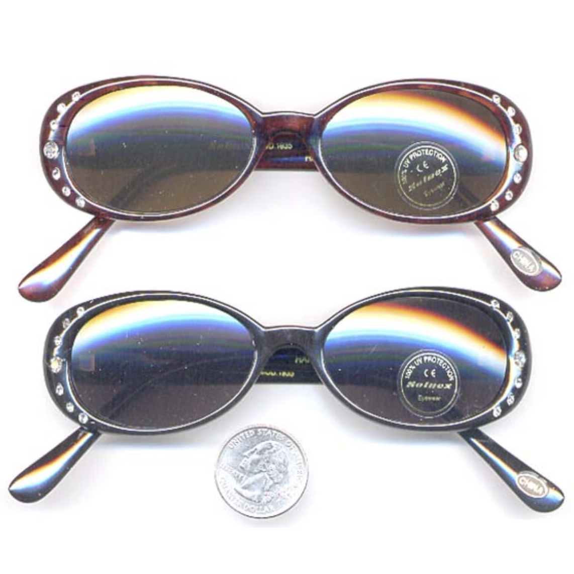 Ladies Retro Gem Sunglasses