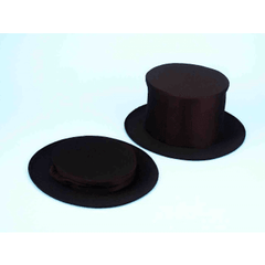 Black Collapsible Adult Top Hat