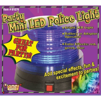 Mini Party Blue LED Police Lights