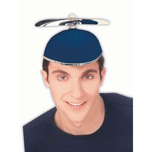 Blue Propeller Beanie Adult Costume Hat