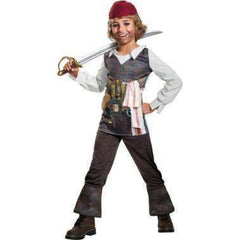 Classic Pirates Of The Caribbean Captain Jack Kids Costume