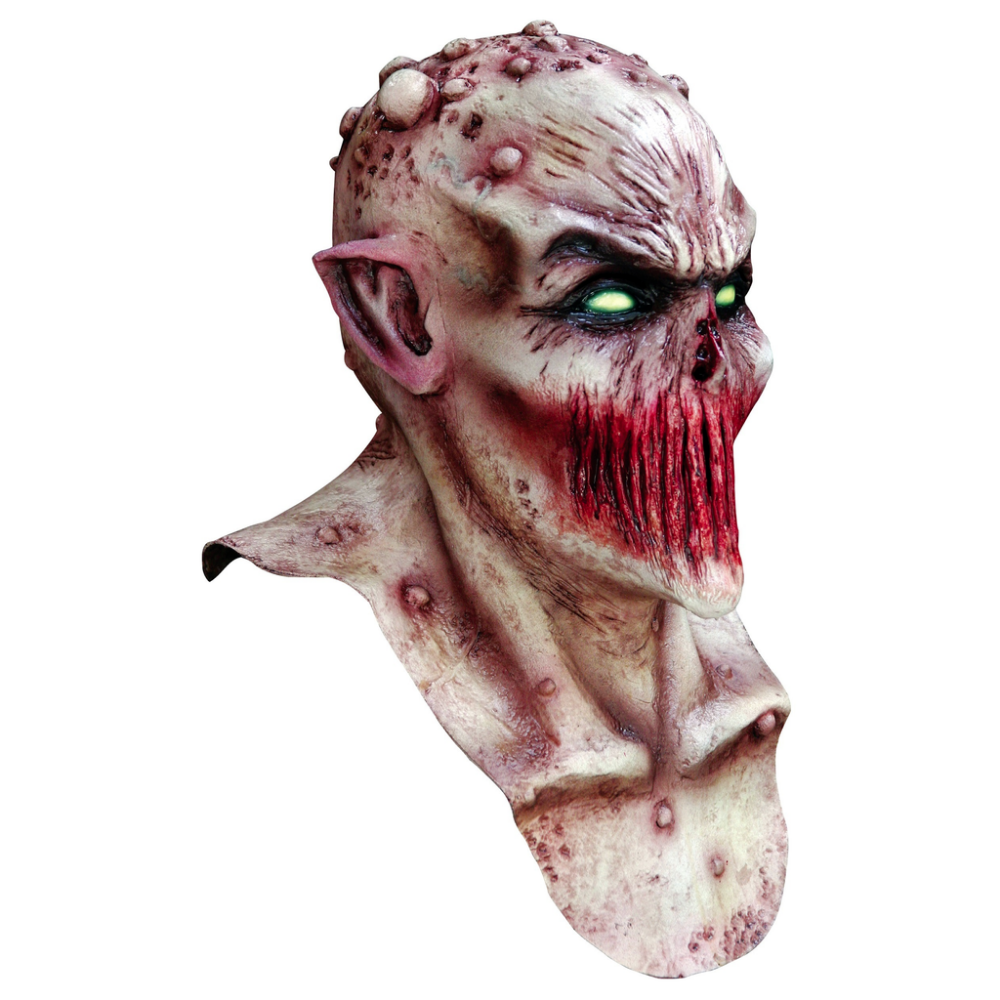 Deadly Silence Toxic Demonic Mask w/ Full Neck & Chest