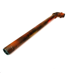 28 Inch Length Foam Rubber Lead Pipe with 90 degree Elbow - Rusty