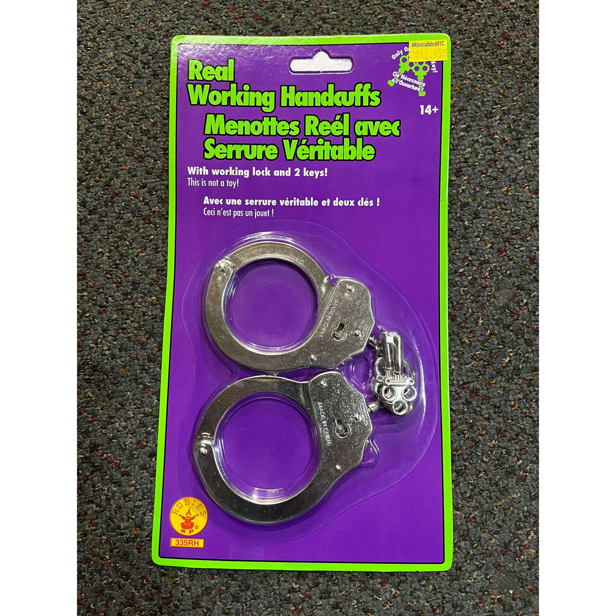 Silver Metal Locking Handcuffs