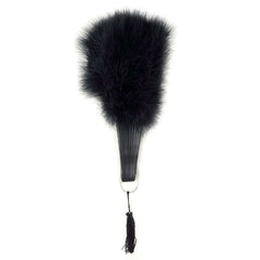 Black Marabou Feather Fan 11X20”
