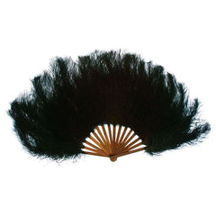 Black Ostrich Floss fan