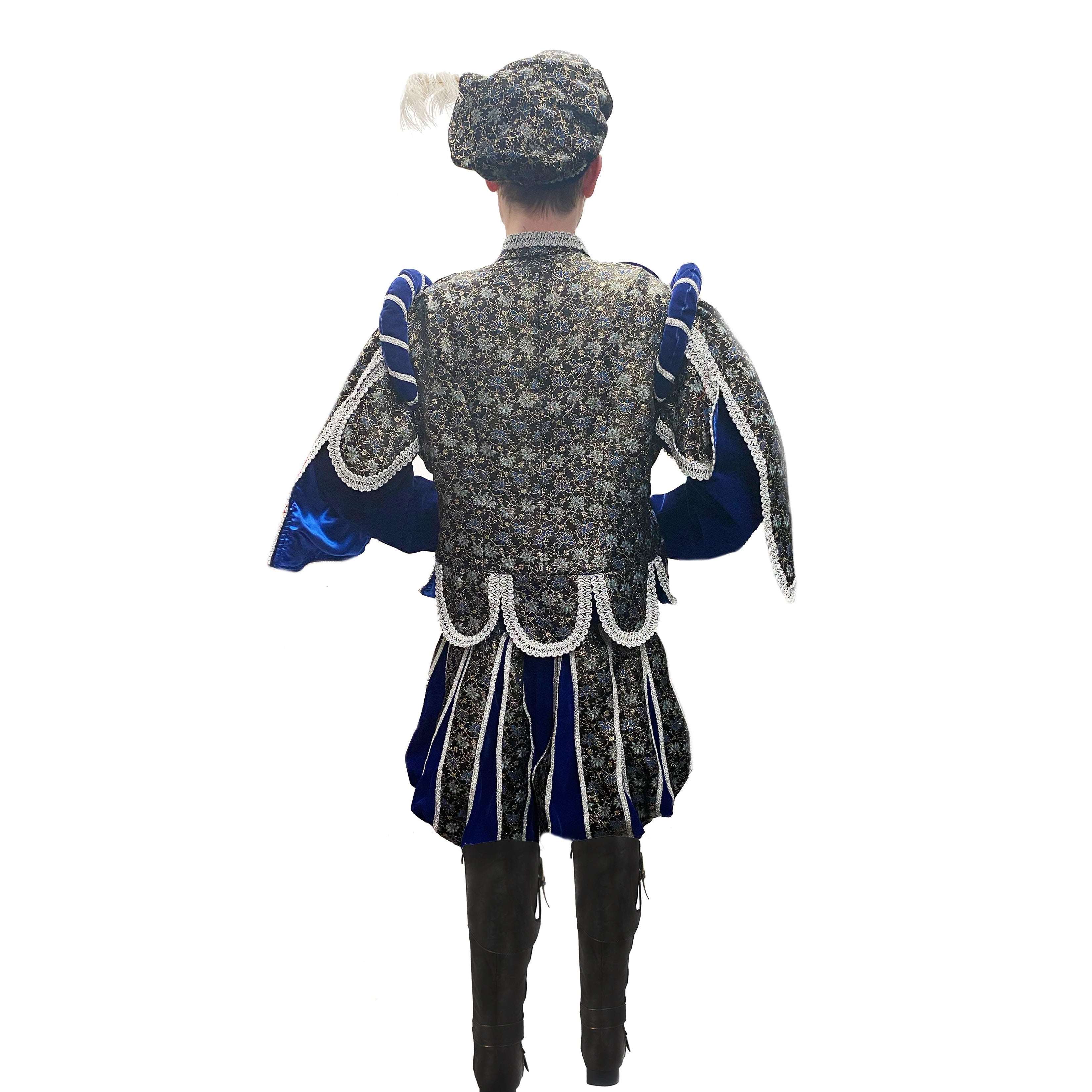 Deluxe Adult Blue Royal King Costume - Blue - S