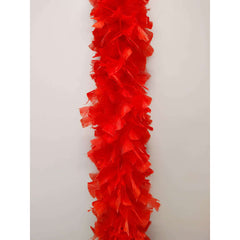 Heavy Weight Red Turkey Feather Boa
