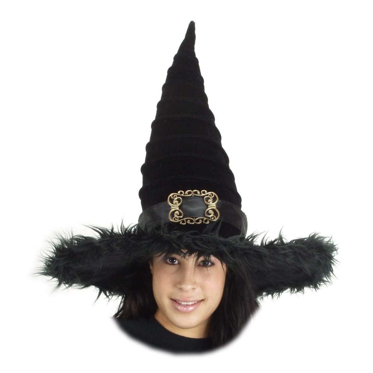 Ridged Witch Plush Hat