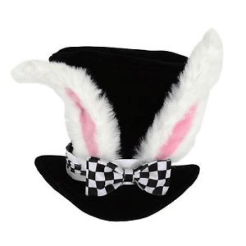 Alice in Wonderland White Rabbit Topper Plush Hat
