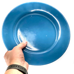 SMASHProps Breakaway Large Dinner Plate - LIGHT BLUE opaque - Light Blue,Opaque