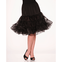 Black Tea Length Petticoat