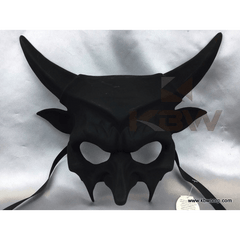 Matte Black Masquerade Devil Mask