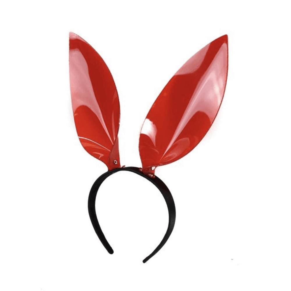 Red Vinyl Bunny Ear Headband