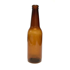 Plastic PVC Lightweight Break Resistant Beer Bottle Stunt Prop - AMBER BROWN translucent