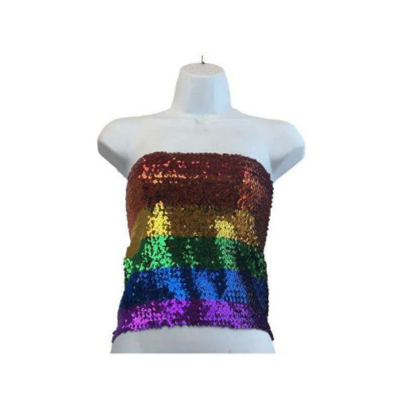 Rainbow Sequin Medium Top