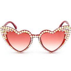Jeweled Heart Sunglasses