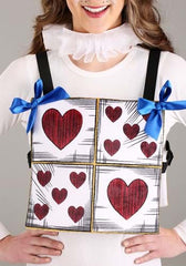 Alice in Wonderland White Rabbit Costume Kit w/ Ears, Clock & Queen Cards Chest Plate