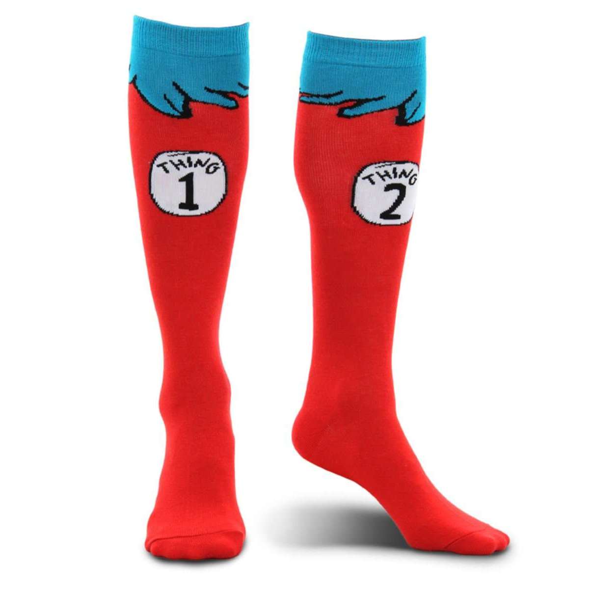 Dr Seuss Thing 1 & 2 Child Costume Socks