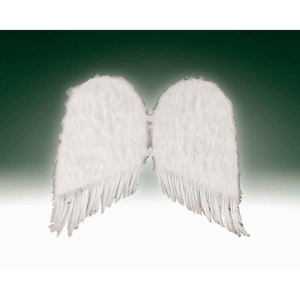 36" White Feather Angel Wings