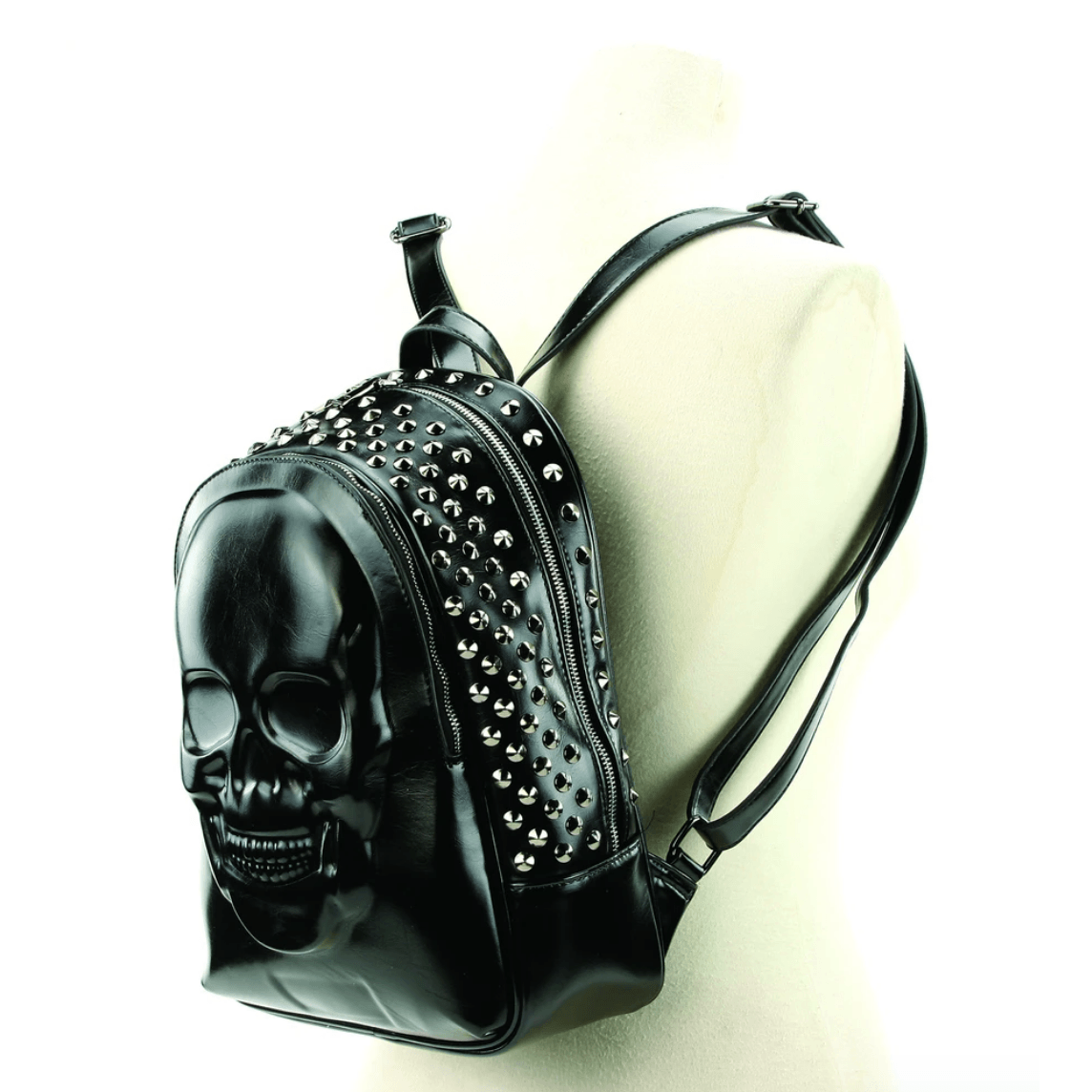 3D Skull Embossed Backpack