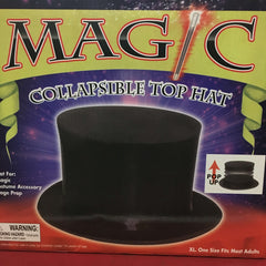 Black Collapsible Adult Top Hat