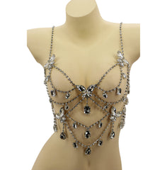 Butterfly and Gemstones Chain Body Harness