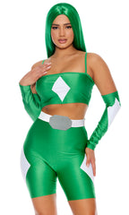 Take The Power Sexy Green Superhero Women's Costume