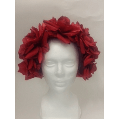 Red Large Rose Headband