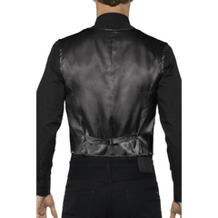 Dazzling Black Sequin Adult Vest