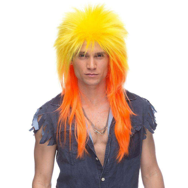 Starman Orange Wig David Bowie Costume Ziggy Stardust Singer Rock Hair  Halloween