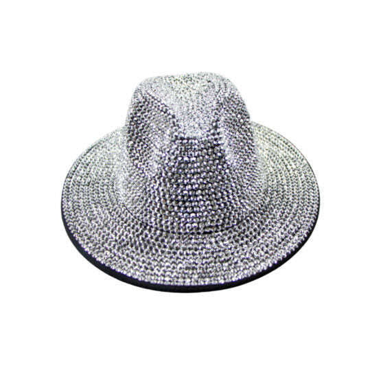 Rhinestone Fedora Hat