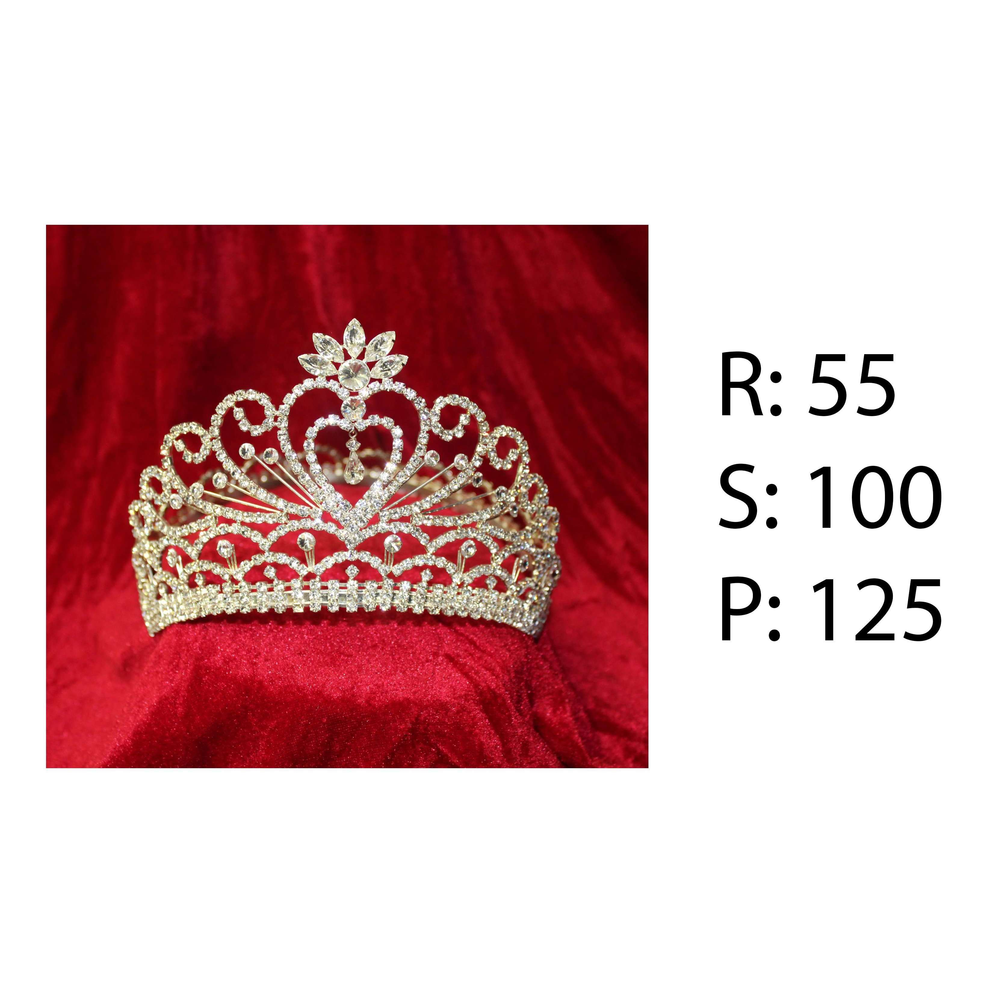 Rental - Deluxe Heart Rhinestone Crown