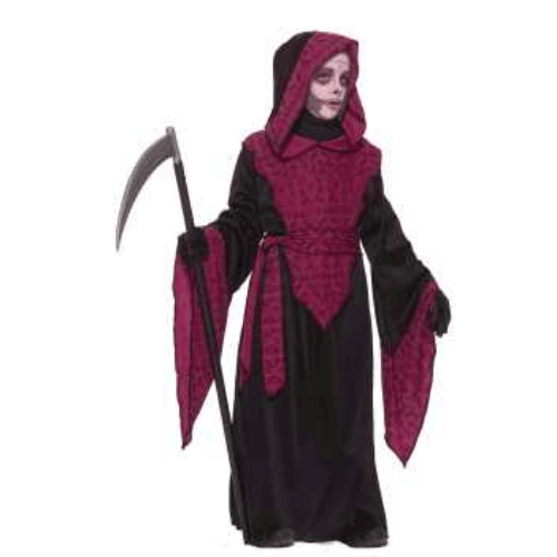 Black and Red Grim Reaper Child Costume