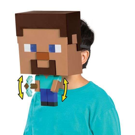 Minecraft Steve Mega Move a Mask