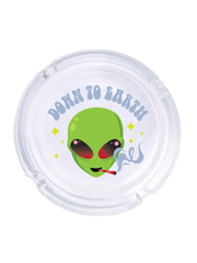 Down to Earth Alien Glass Ashtray