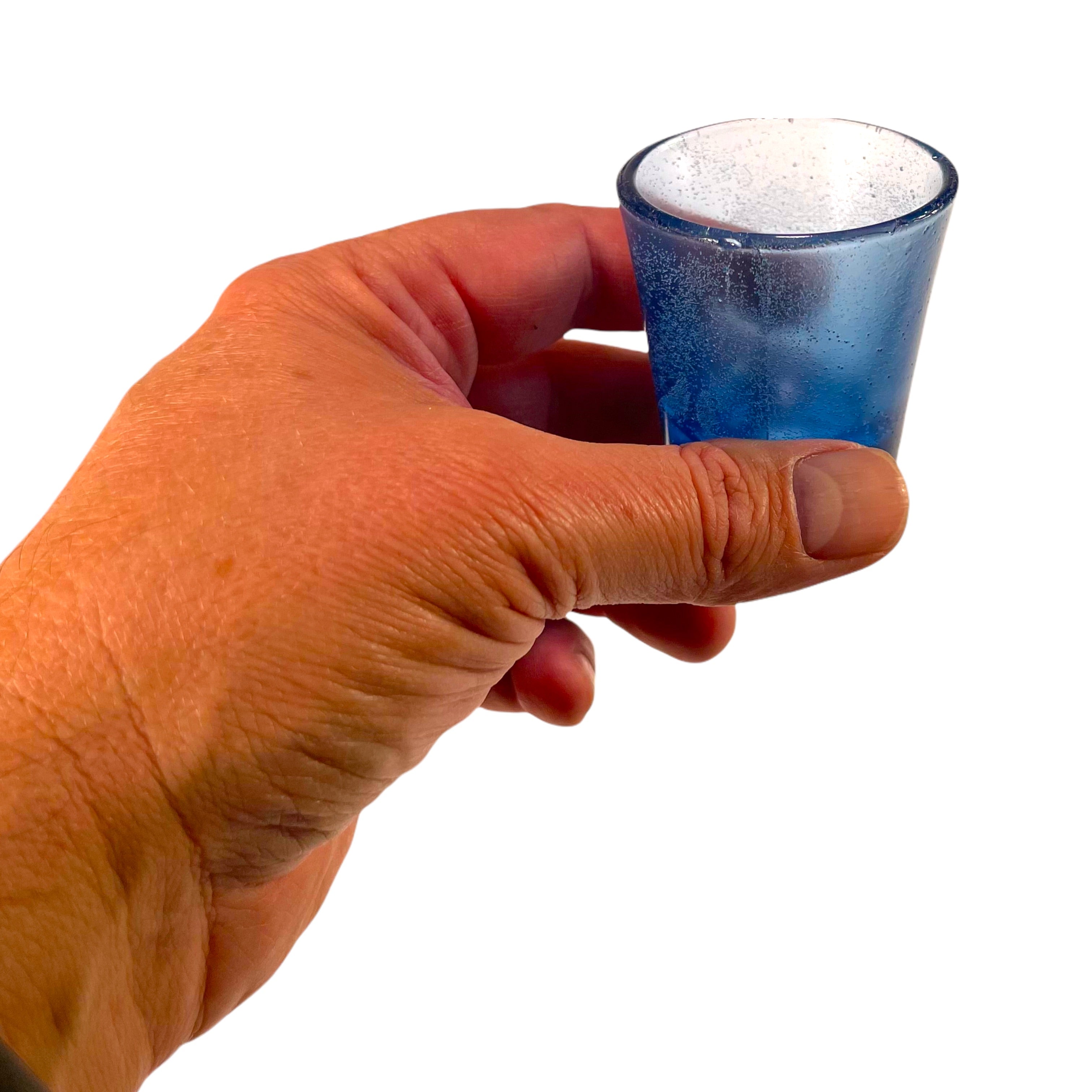 SMASHProps Breakaway Small Whiskey Shot Glass - LIGHT BLUE translucent - Light Blue Translucent
