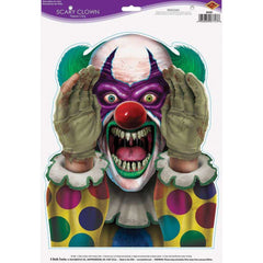 Scary Clown Peeper Clings