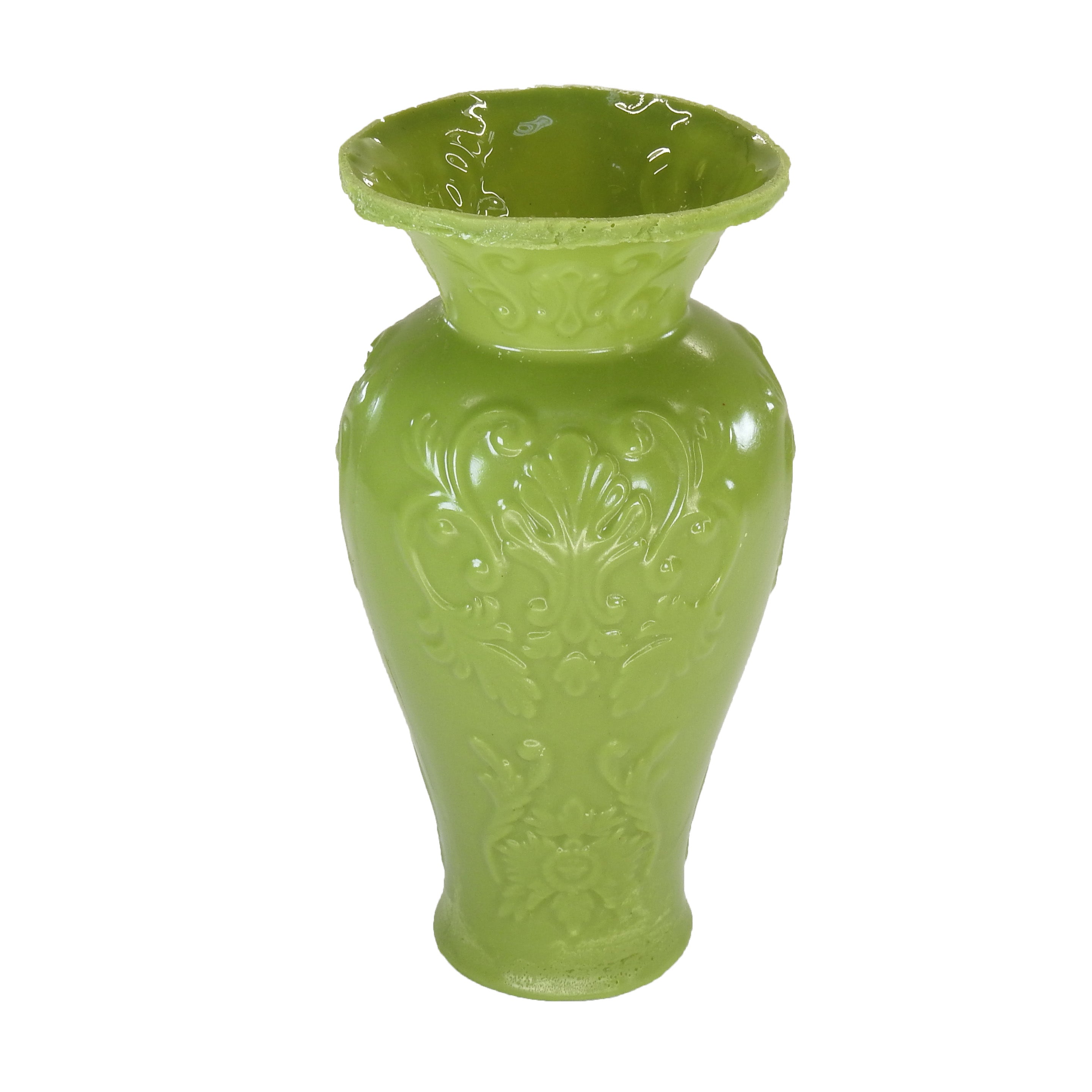 SMASHProps Breakaway Large Georgian Vase 7.5 Inch - LIGHT GREEN opaque - Light Green Opaque