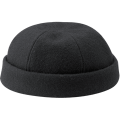 Black Wool Thug Cap