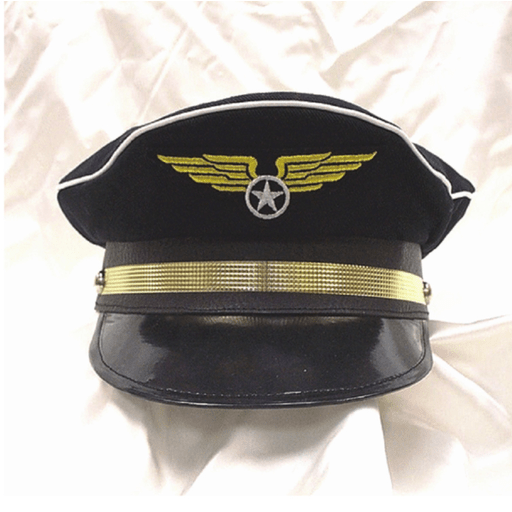 Navy Cotton Pilot Hat
