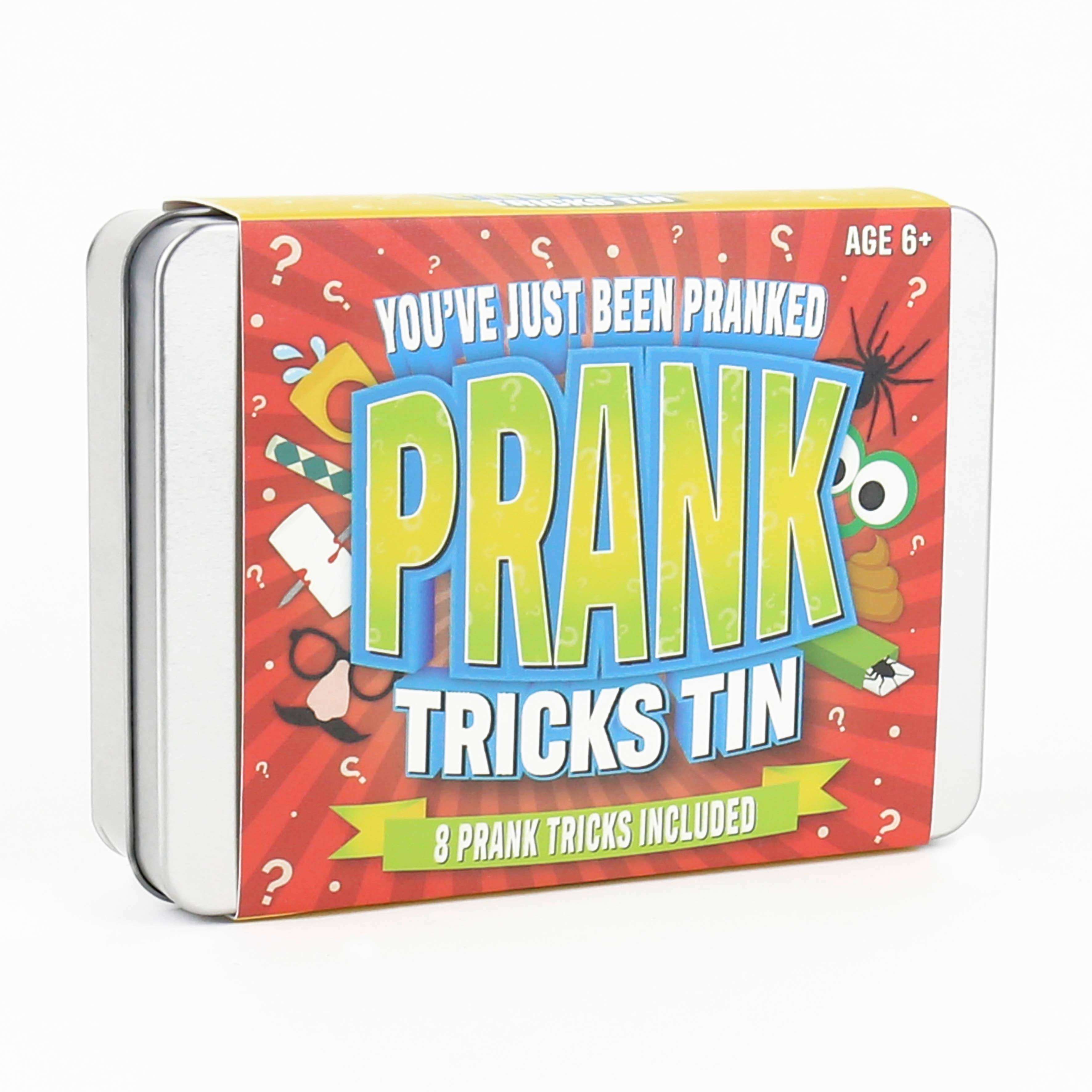 Prank Tricks Tin w/ 8 Classic Pranks