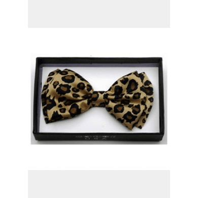 Leopard Print Bow Tie