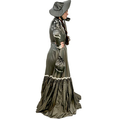 Victorian Elegant Silver Lady Adult Costume