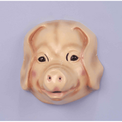 Plastic Pig Mask w/ Elastic Band