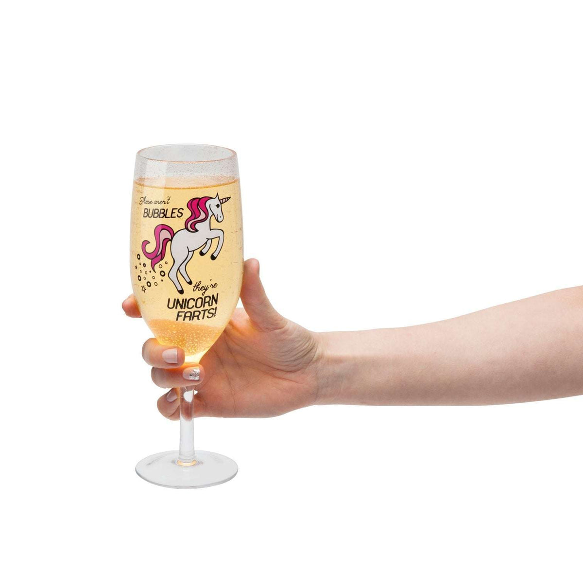 Unicorn Farts Champagne Glass