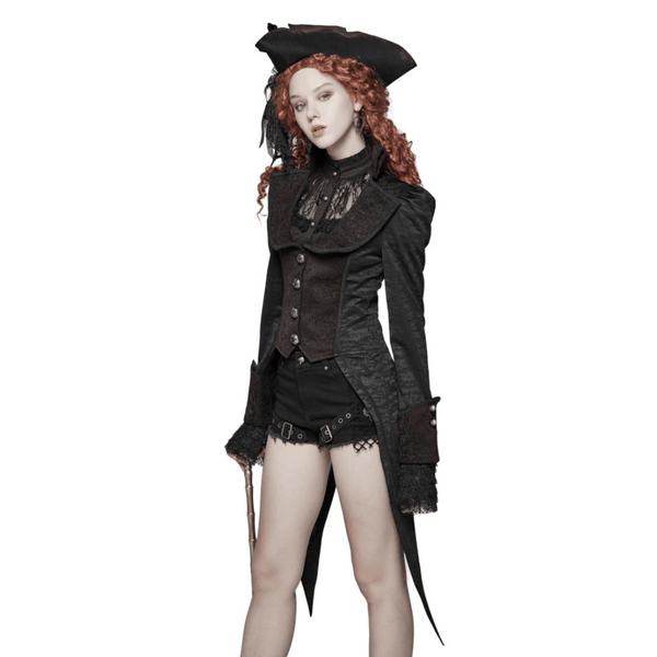 Pirate Blouse Gothic Shirt Steampunk Blouse Lolita White 