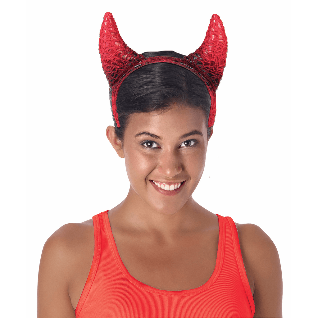 Red Devil Horn Headband